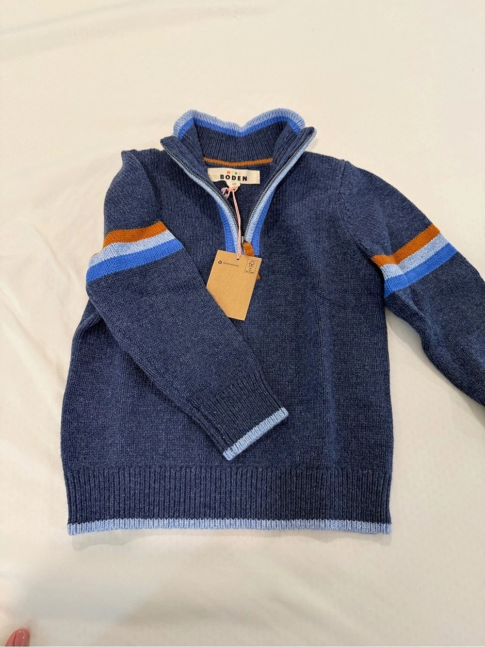 Mini Boden Striped Sweater Boys 4-5Y NWT